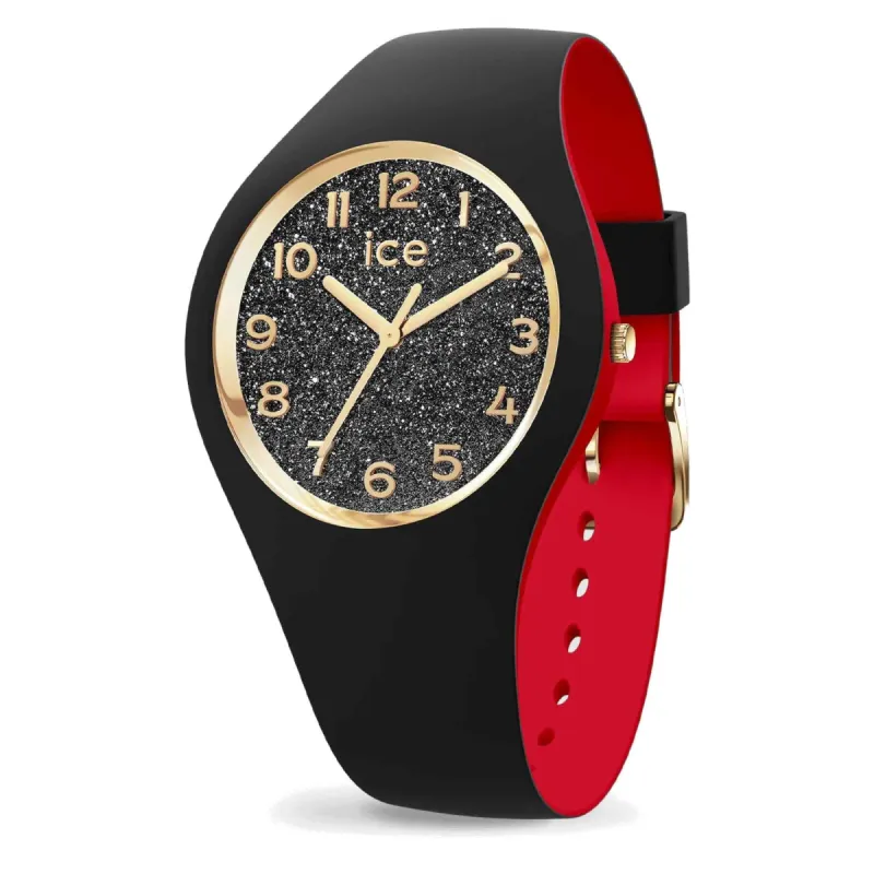 Ice 022326 Loulou Black Glitter Chic Wristwatch sold by H.S. Johnson
