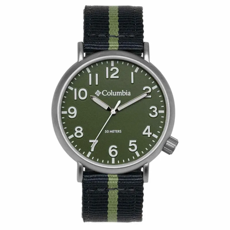 Columbia CSS16-005 Trailbanks Black/Green Nylon Strap Wristwatch sold by H.S. Johnson
