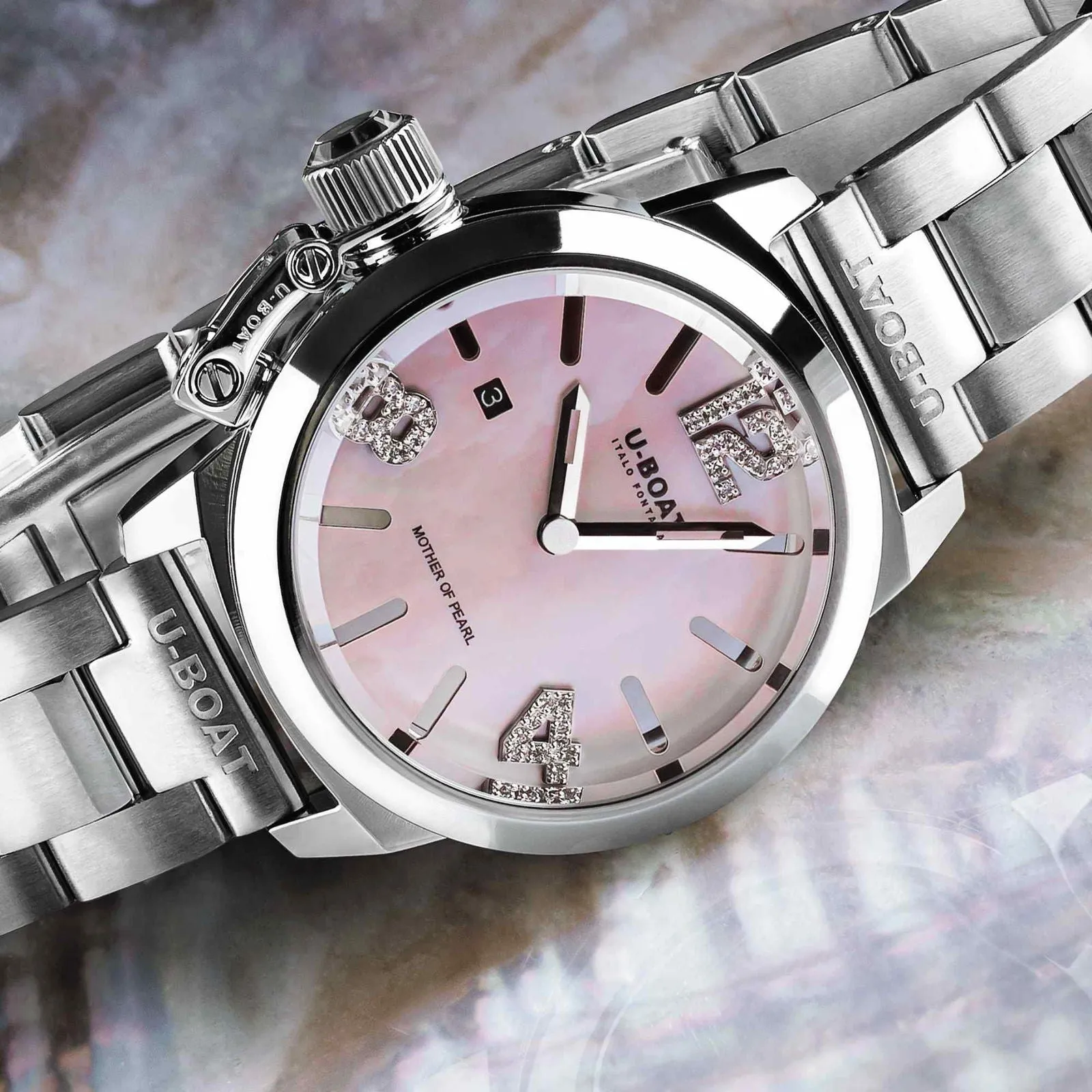 U-Boat 8898 Classico Lady 30mm Pink Wristwatch sold by H.S. Johnson product image thumbnail 3
