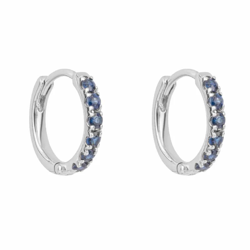 Elements Gold GE1017L Precious Stone Hoop Earrings sold by H.S. Johnson