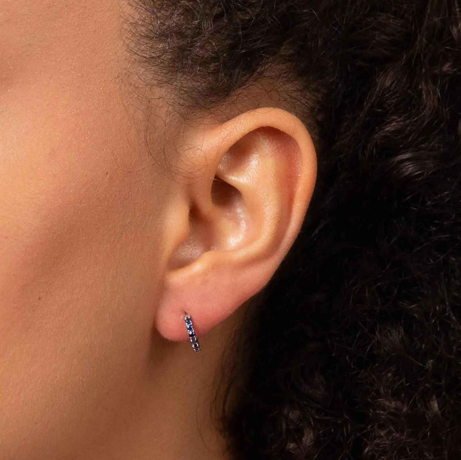 Elements Gold GE1017L Precious Stone Hoop Earrings sold by H.S. Johnson product image thumbnail 2