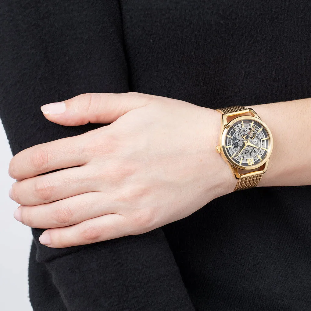 Festina F20629/1 Women's Gold Tone Dial Steel Bracelet Watch sold by H.S. Johnson product image thumbnail 3