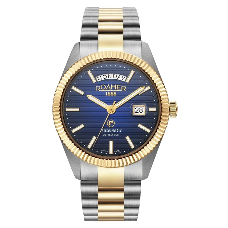 Roamer 981666 47 45 50 Daydate II Automatic Two Tone Bracelet Watch sold by H.S. Johnson