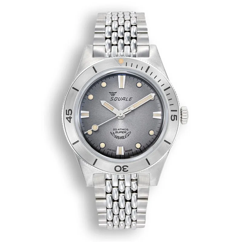 Squale SUPERSSG.AC Grey Dial Steel Bracelet Watch sold by H.S. Johnson