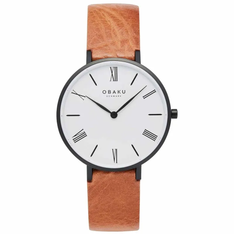 Obaku V283LXBWRZ Women's Folie Lille-Tawny Wristwatch made by H.S. Johnson