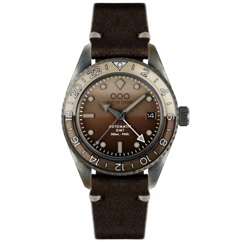 Out Of Order 001-25.IC Men's Irish Coffee Automatic GMT Wristwatch sold by H.S. Johnson