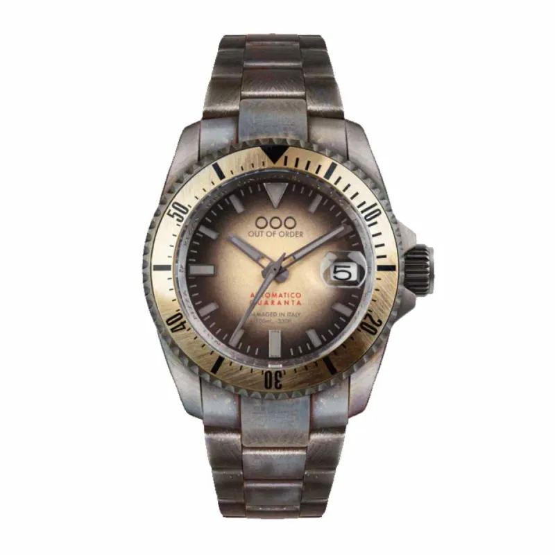Out Of Order 001-21.SA Men's Sand Automatico Quaranta Watch sold by H.S. Johnson