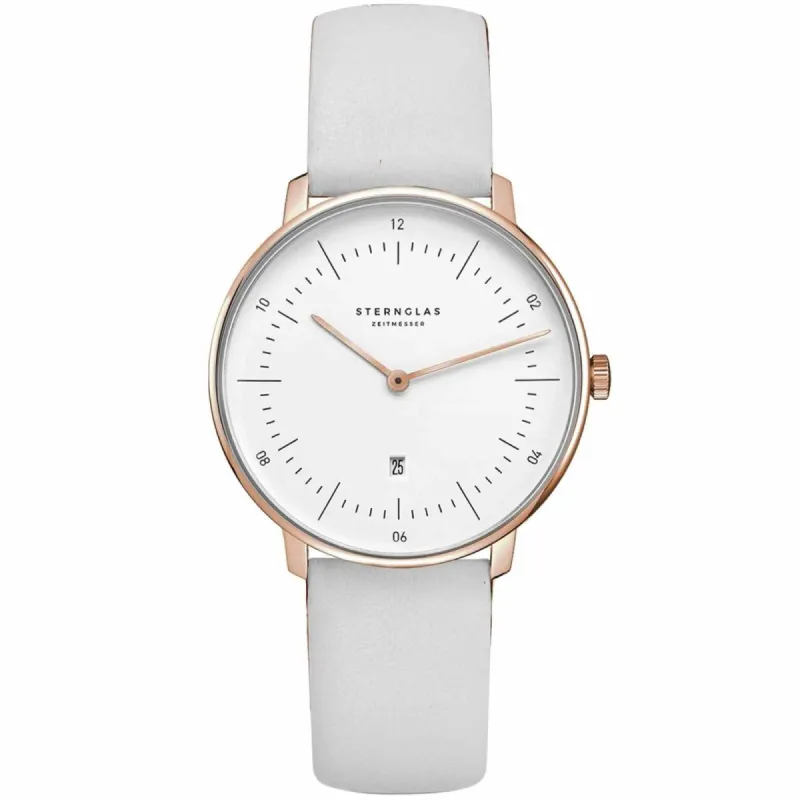 Sternglas S01-ND13-KL14 Women's Naos XS Leather strap Watch made by H.S. Johnson