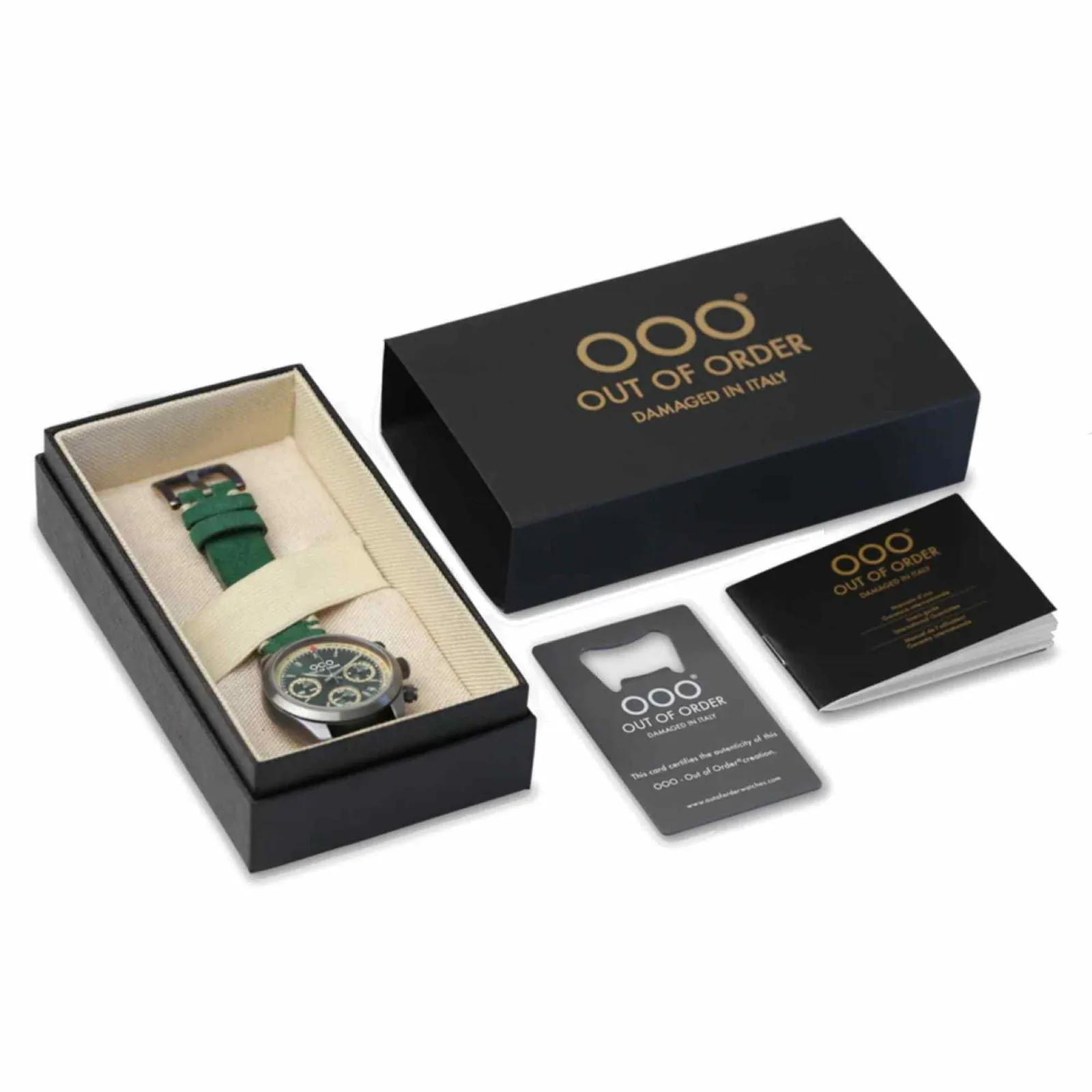 Out Of Order 001-23.VE.VE Men's Sporty Cronografo Green Watch sold by H.S. Johnson product image thumbnail 4