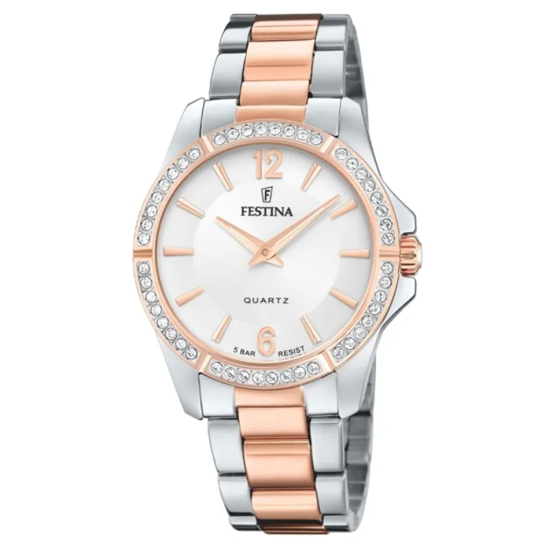 Festina F20595/1 Women's Mademoiselle Two Tone Bracelet Watch sold by H.S. Johnson