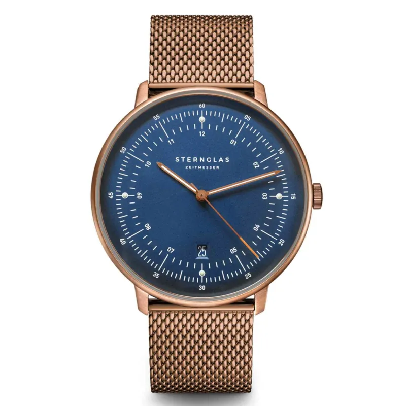 Sternglas S01-HH27-MI11 Men's Hamburg Mesh Strap Wristwatch sold by H.S. Johnson