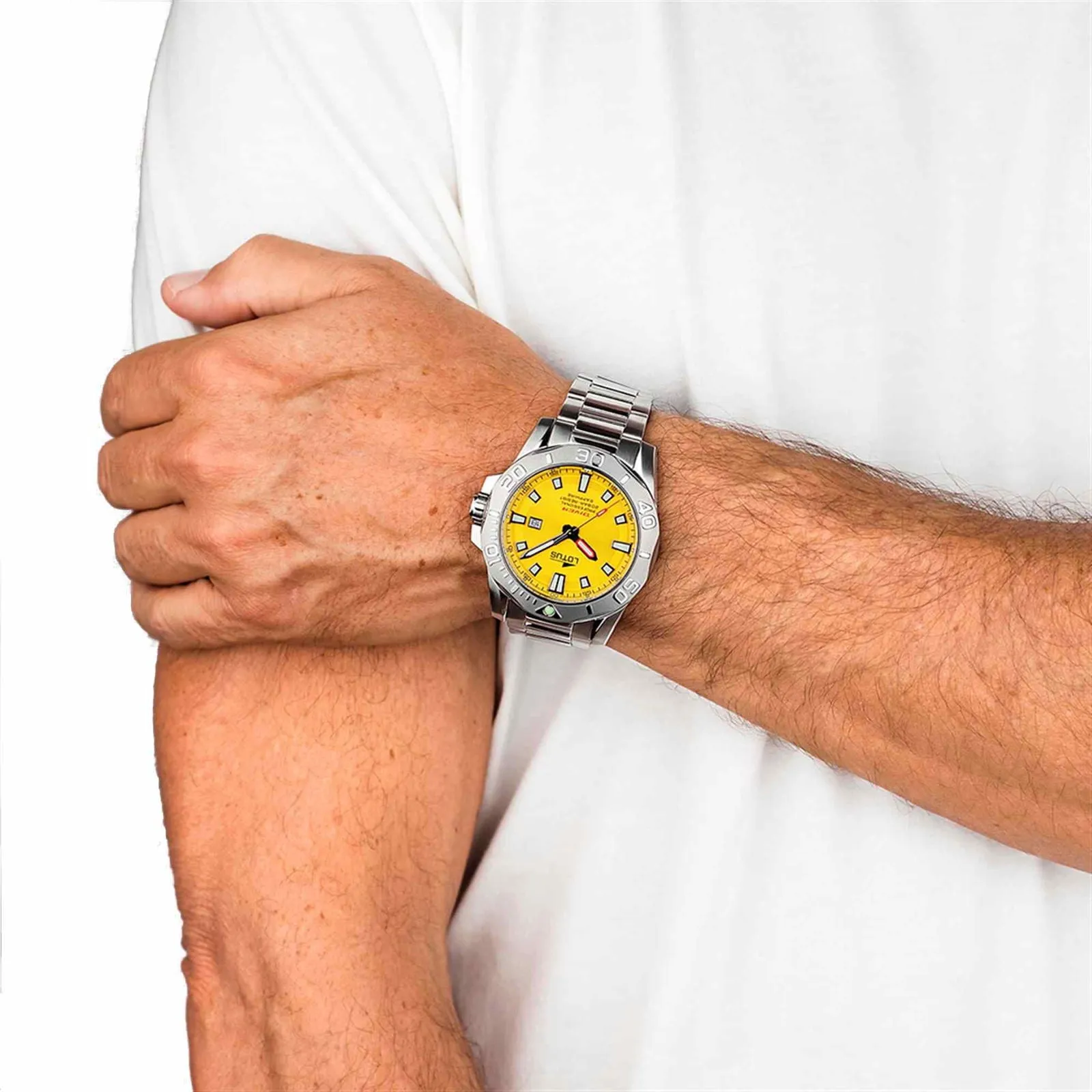 Lotus L18926/1 Men's Yellow Dial Diver Watch sold by H.S. Johnson product image thumbnail 3