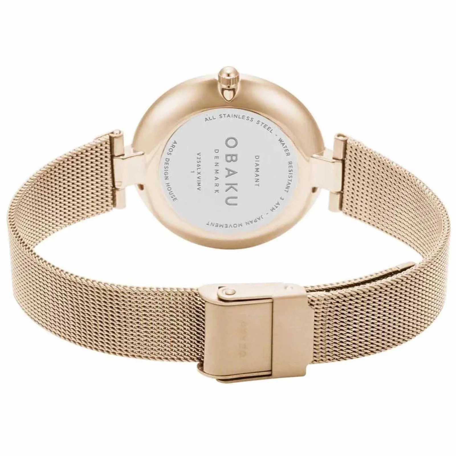 Obaku V256LXVIMV Women's Diamant-Rose Wristwatch sold by H.S. Johnson product image thumbnail 2