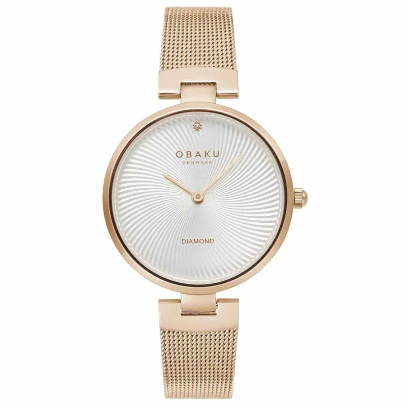 Obaku V256LXVIMV Women's Diamant-Rose Wristwatch sold by H.S. Johnson