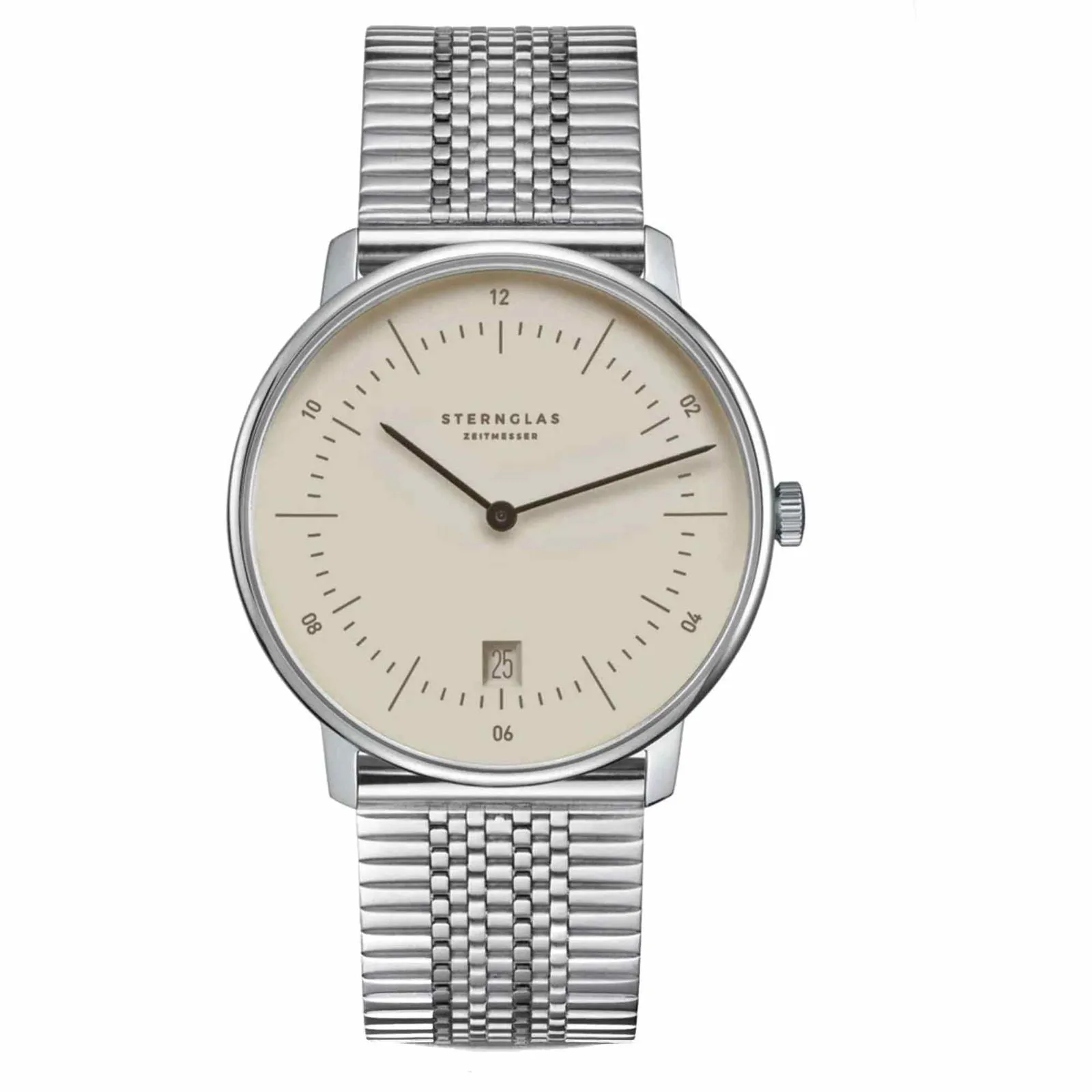 Sternglas S01-NA38-ME08 Naos Superslim Black Wristwatch sold by H.S. Johnson