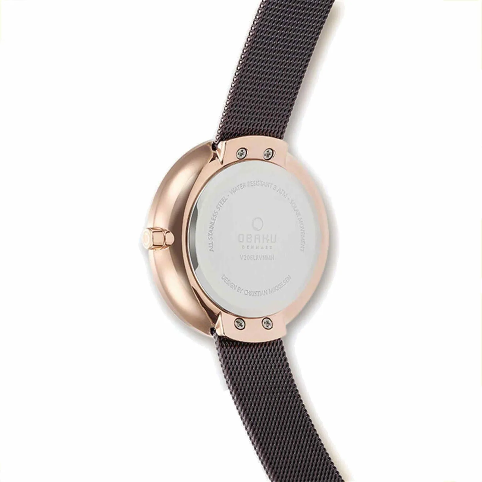 Obaku V206LRVNMN Women's Lys-Walnut Solar Wristwatch sold by H.S. Johnson product image thumbnail 3