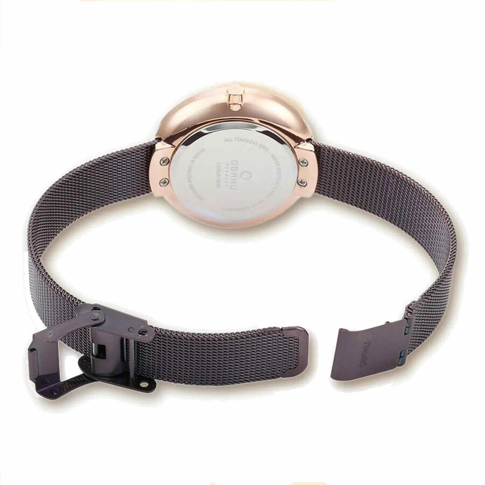 Obaku V206LRVNMN Women's Lys-Walnut Solar Wristwatch sold by H.S. Johnson product image thumbnail 5