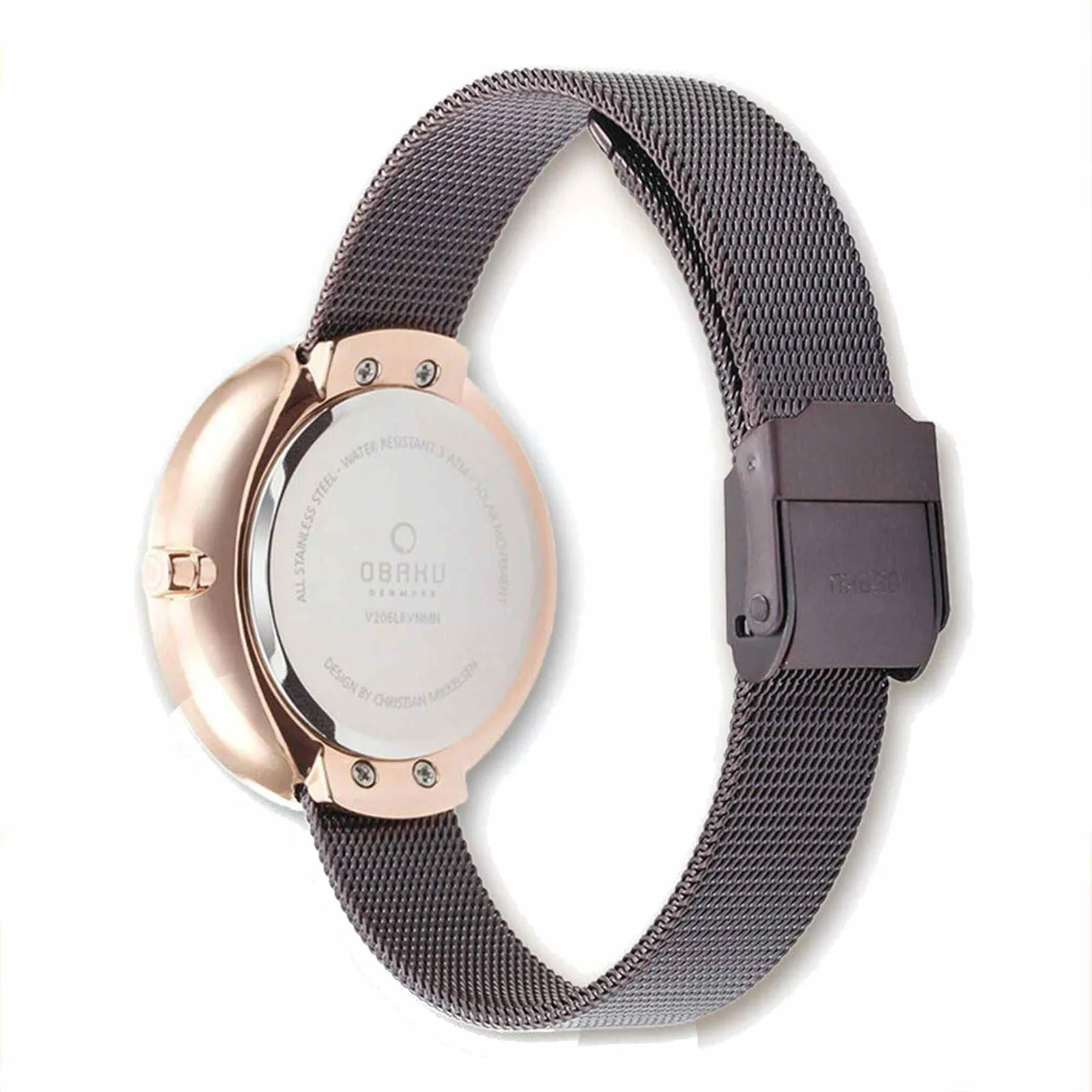 Obaku V206LRVNMN Women's Lys-Walnut Solar Wristwatch sold by H.S. Johnson product image thumbnail 4