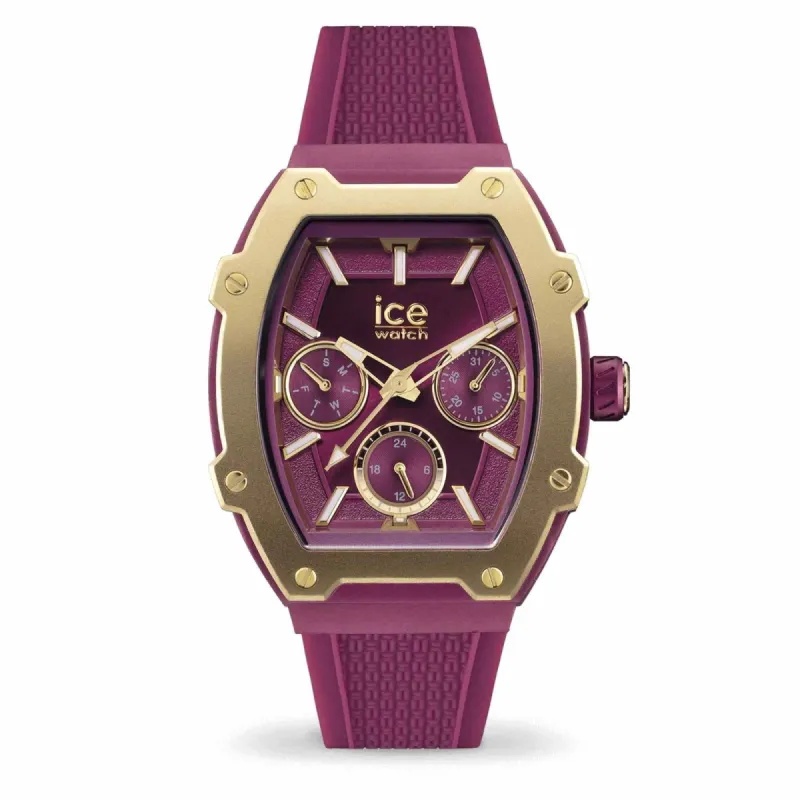 Ice 022868 Boliday Gold Burgundy Wristwatch sold by H.S. Johnson