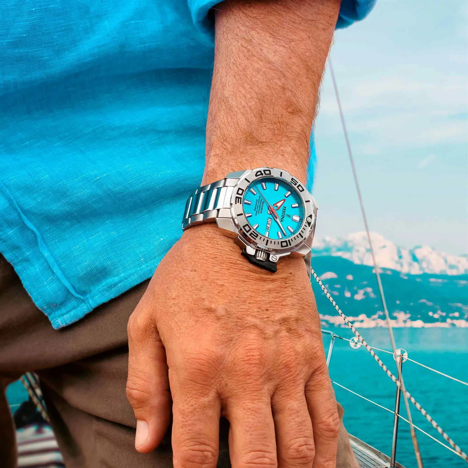 Festina F20665/6 Men's Blue Dial Divers Watch sold by H.S. Johnson product image thumbnail 3