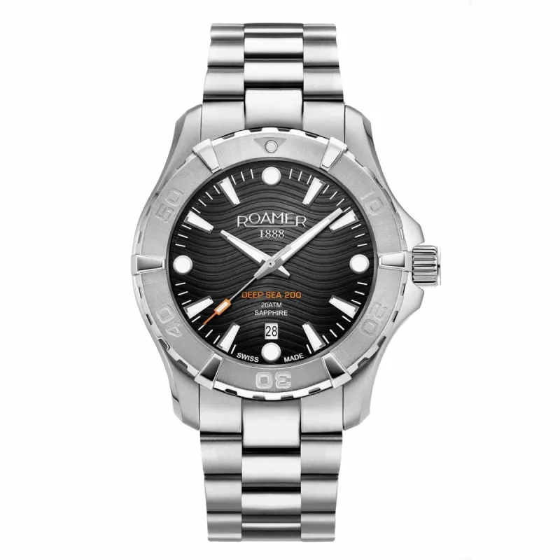 Roamer 860833 41 55 70 Deep Sea 200 Steel Bracelet Wristwatch sold by H.S. Johnson