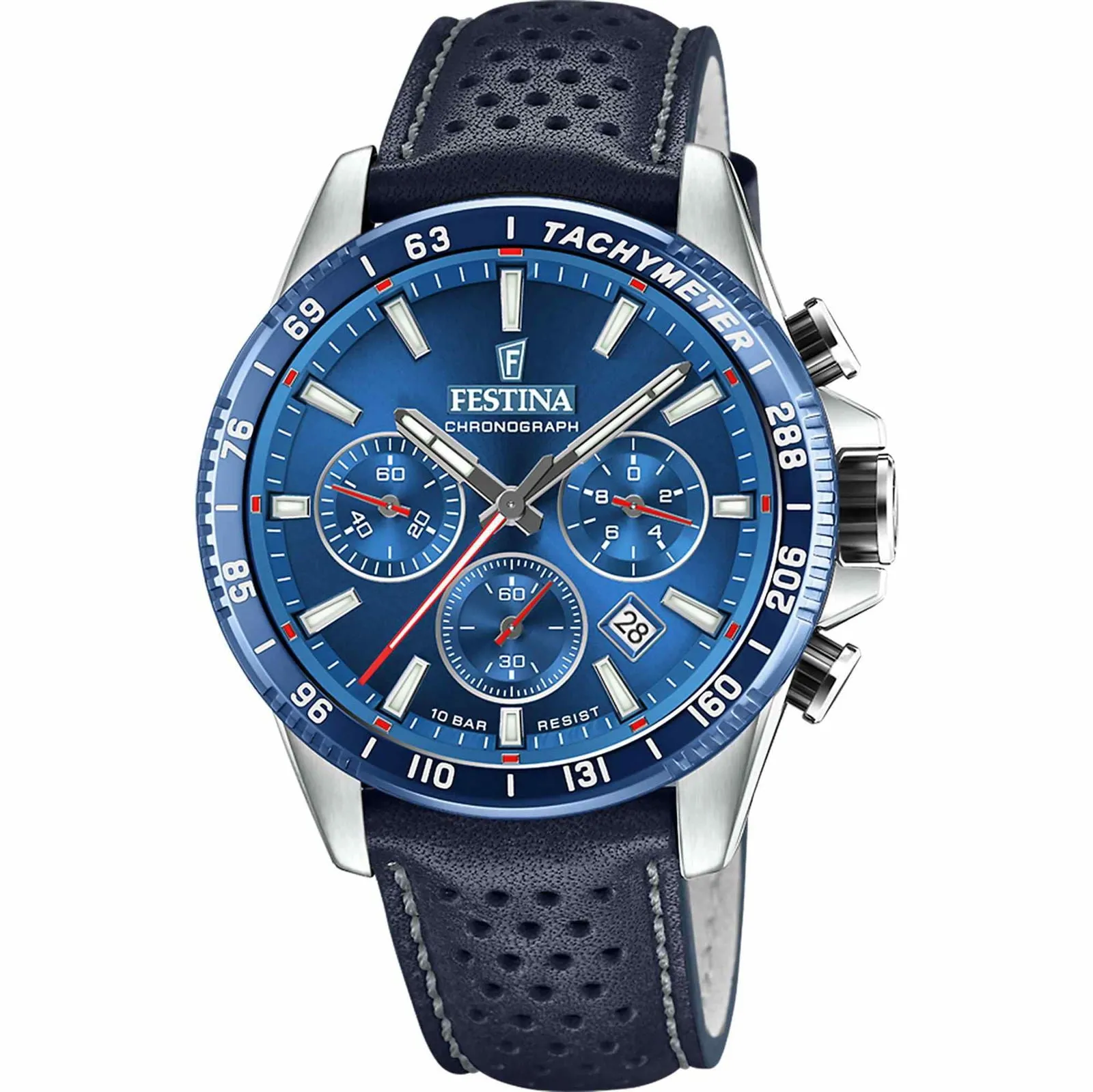 Festina F20561/3 Men's Blue Leather Watch sold by H.S. Johnson