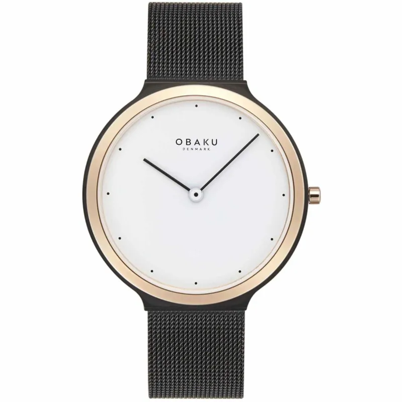 Obaku V269LXMWMB Women's Satin Lille-Tuscany Wristwatch made by H.S. Johnson