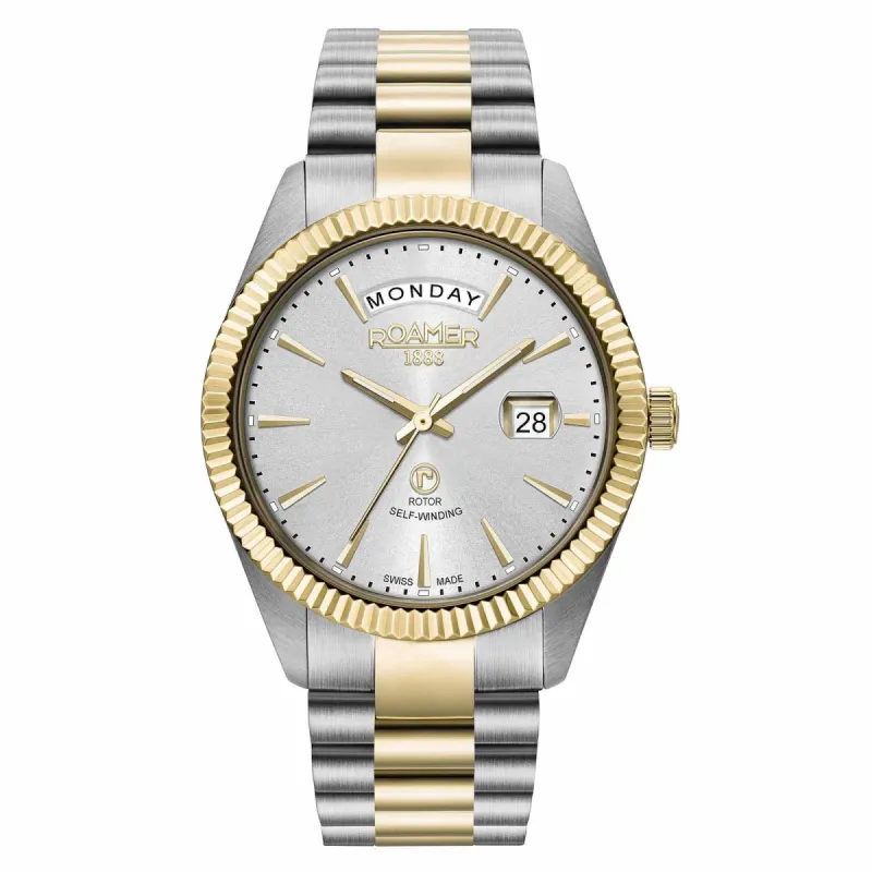 Roamer 981662 48 15 90 Primeline Day Date Automatic Wristwatch made by H.S. Johnson