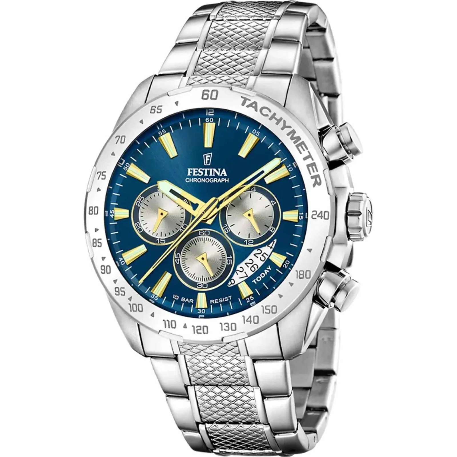 Festina F20668/5 Men's Blue Timeless Chronograph Watch sold by H.S. Johnson