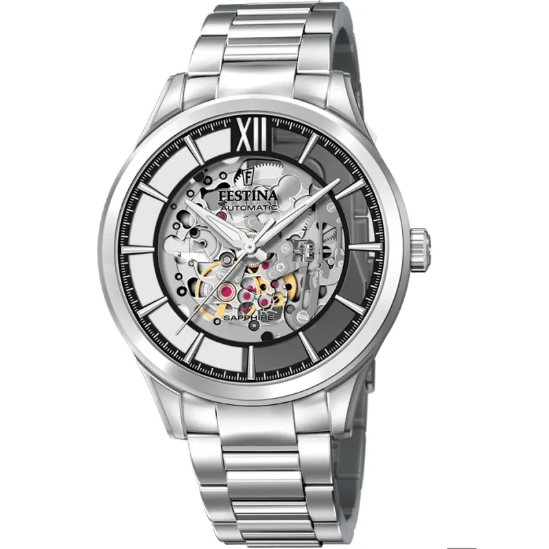 Festina F20630/4 Men's Black Dial With Steel Bracelet Wristwatch sold by H.S. Johnson
