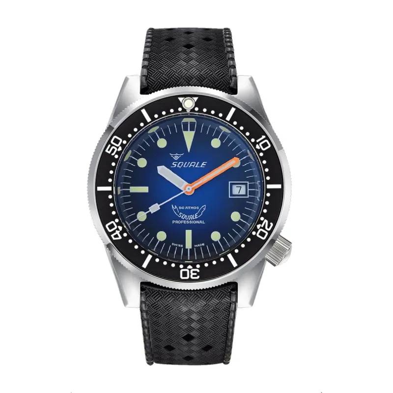 Squale 1521PROFD.HT Polished Swiss Automatic Dive Watch Rubber sold by H.S. Johnson