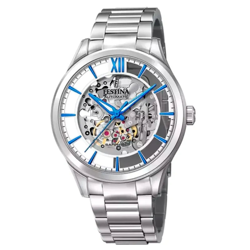 Festina F20630/2 Men's Silver Tone Dial With Steel Bracelet Wristwatch sold by H.S. Johnson