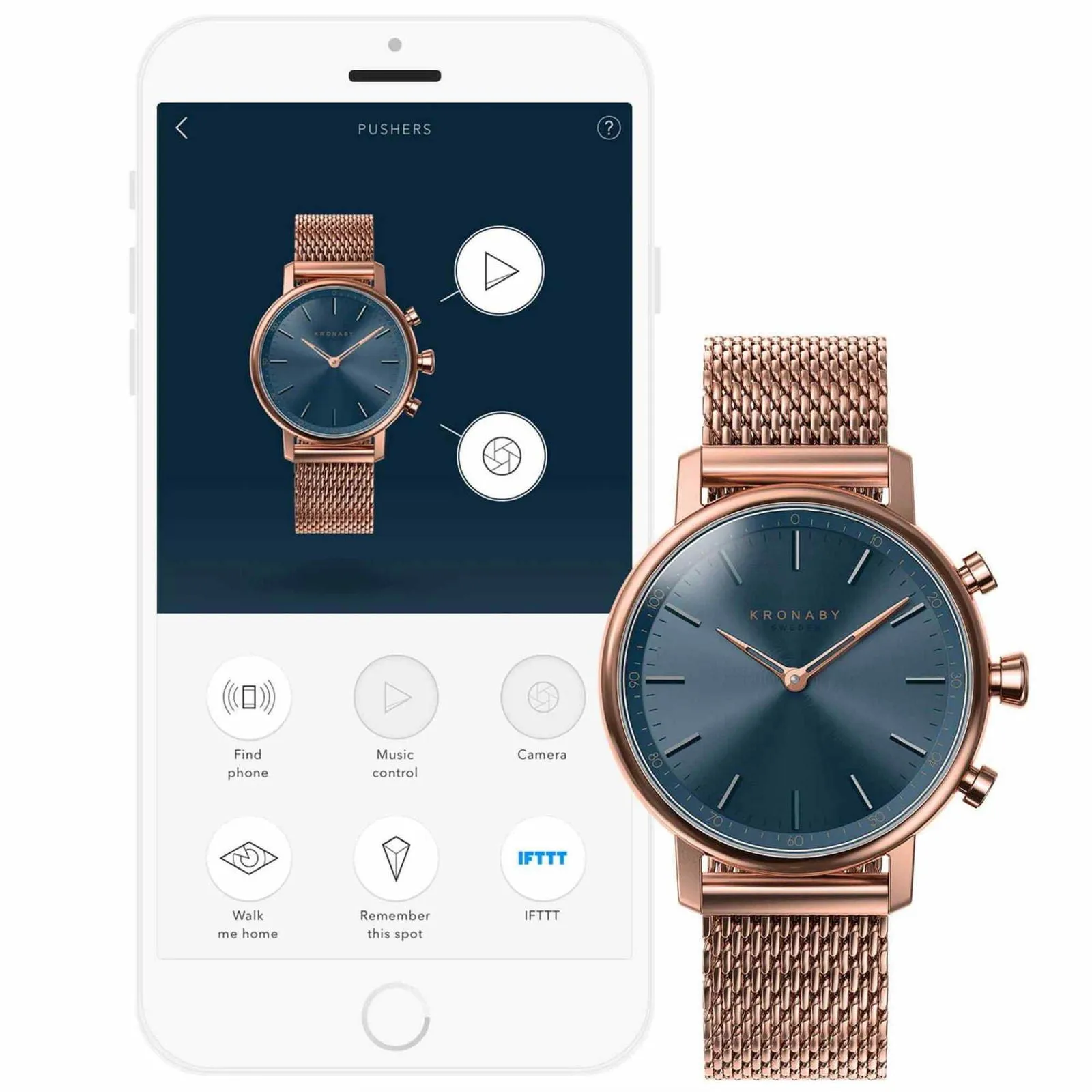 Kronaby S0668/1 Carat Hybrid Smartwatch sold by H.S. Johnson product image thumbnail 3