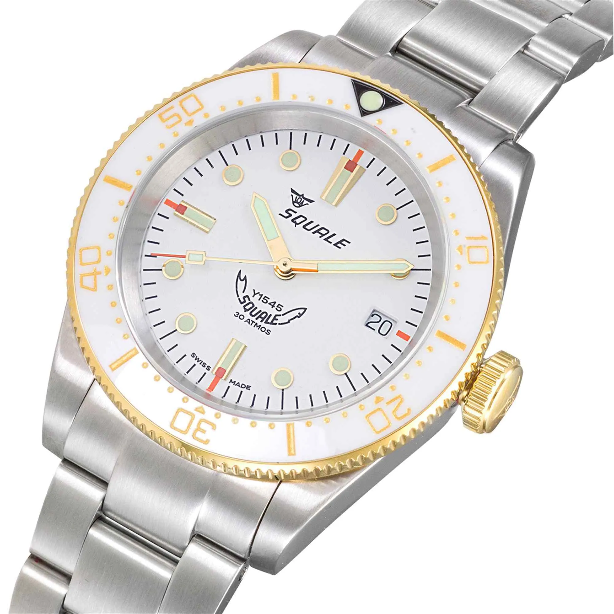 Squale 1545WTWT.AC 1545 White Bracelet Watch sold by H.S. Johnson product image thumbnail 2