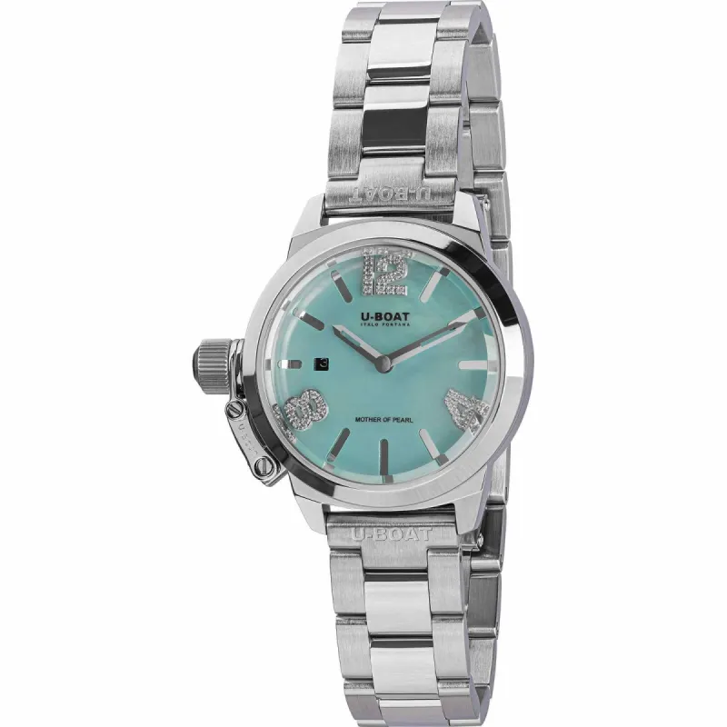 U-Boat 8900 Classico Lady 30mm Aquamarine Wristwatch sold by H.S. Johnson