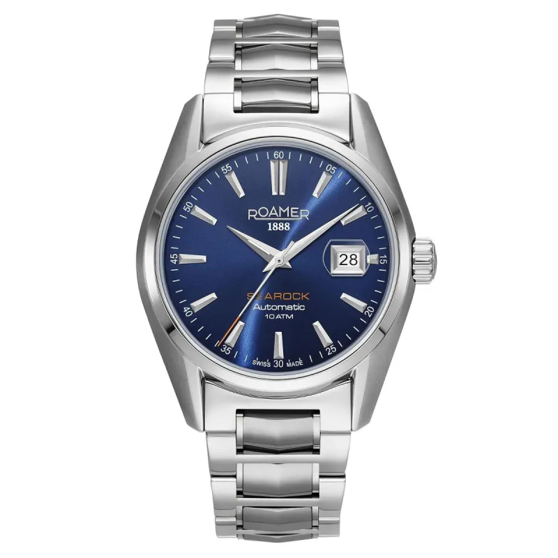 Roamer 210665 41 45 20 Men's Searock Automatic Blue Dial Watch sold by H.S. Johnson
