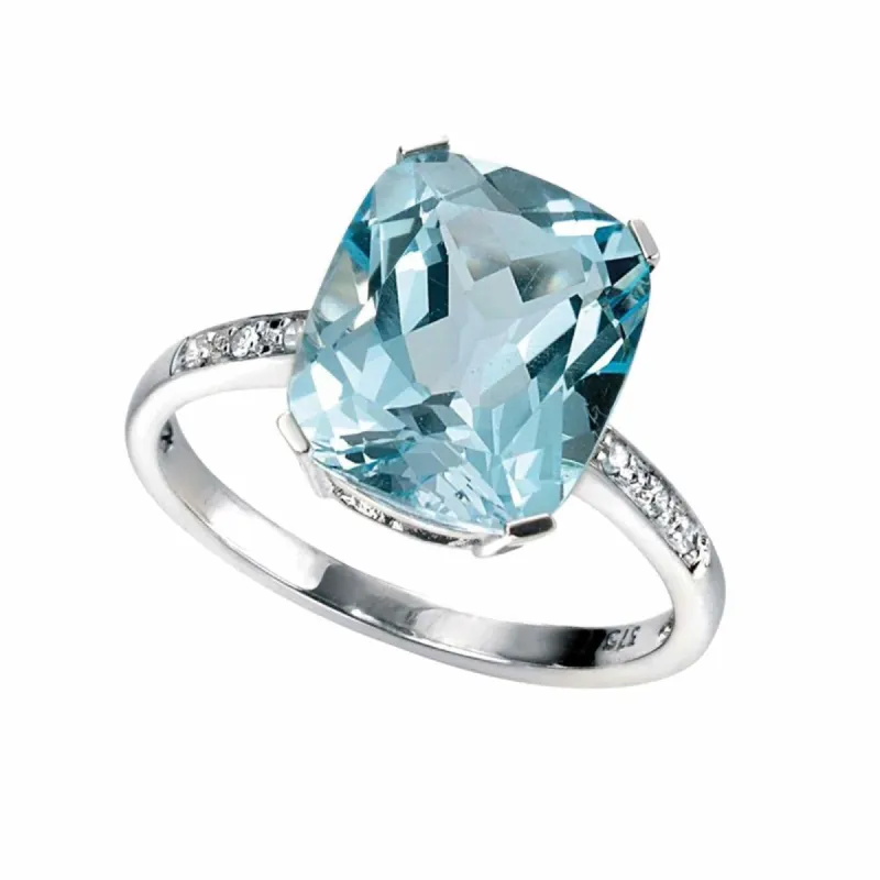 Elements Gold GR224T 52 Semi-Precious Ring Diamond Shoulder sold by H.S. Johnson