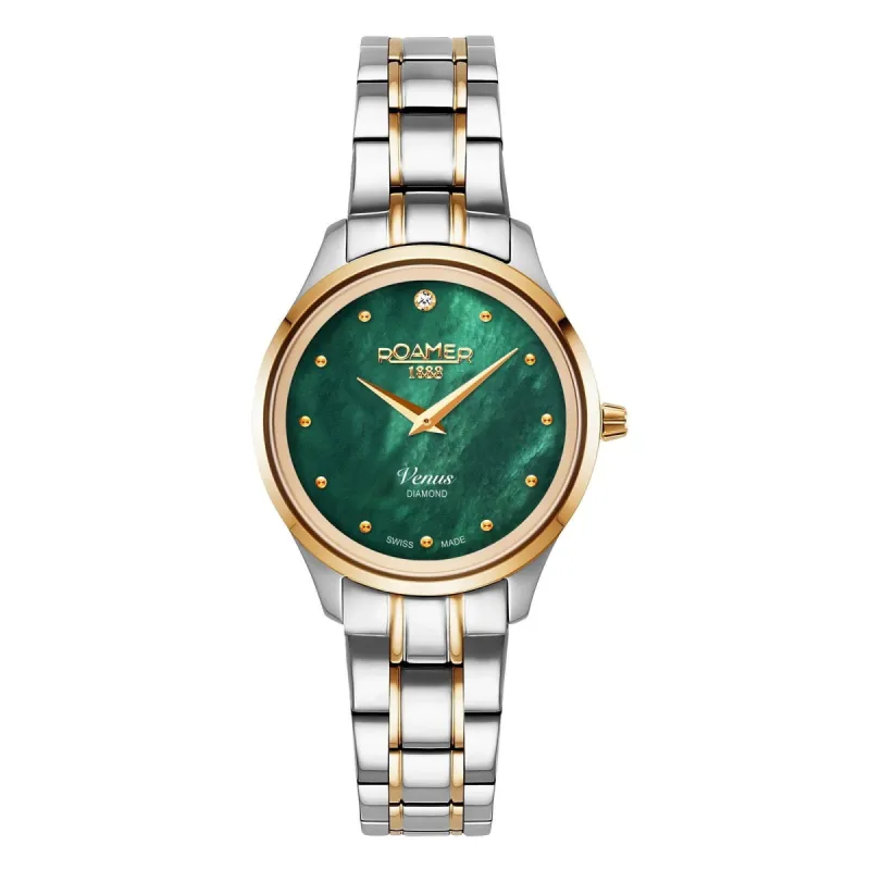 Roamer 601857 47 59 20 Women's Venus Diamond Two Tone Steel Bracelet Watch sold by H.S. Johnson