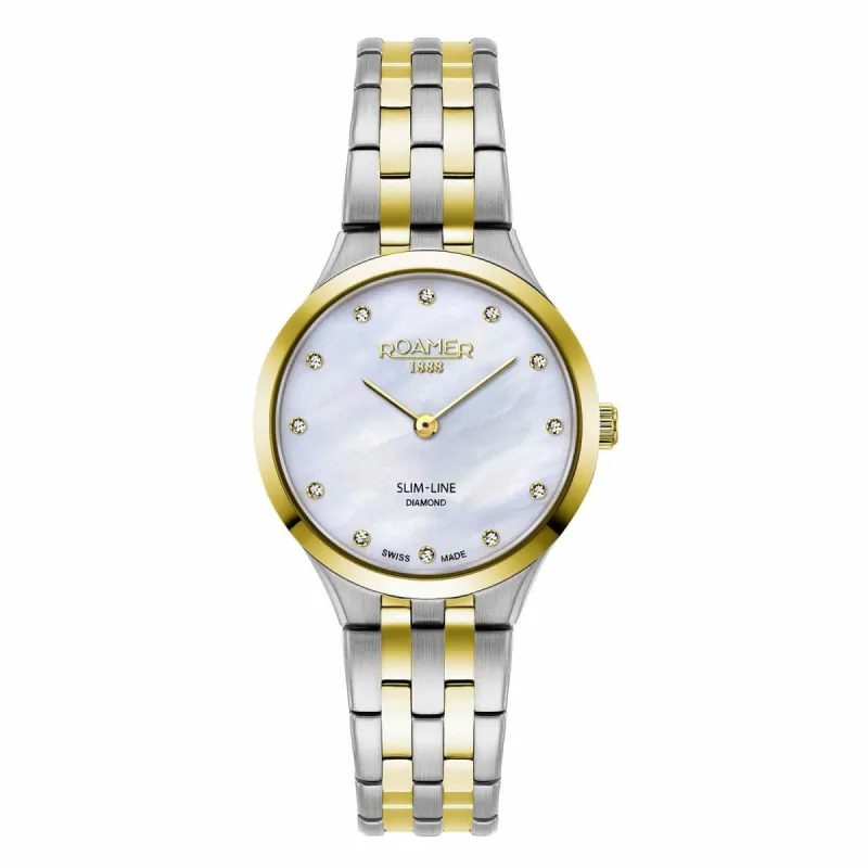 Roamer 512847 47 89 20 Women's Slim Line Diamonds Wristwatch made by H.S. Johnson