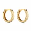 Elements Gold GE2338 Diamond Cut Hoop Earrings sold by H.S. Johnson
