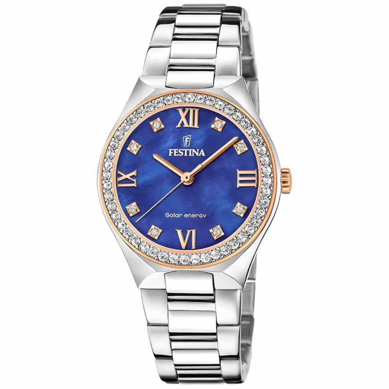 Festina F20658/2 Women's Blue Dial Solar Watch sold by H.S. Johnson