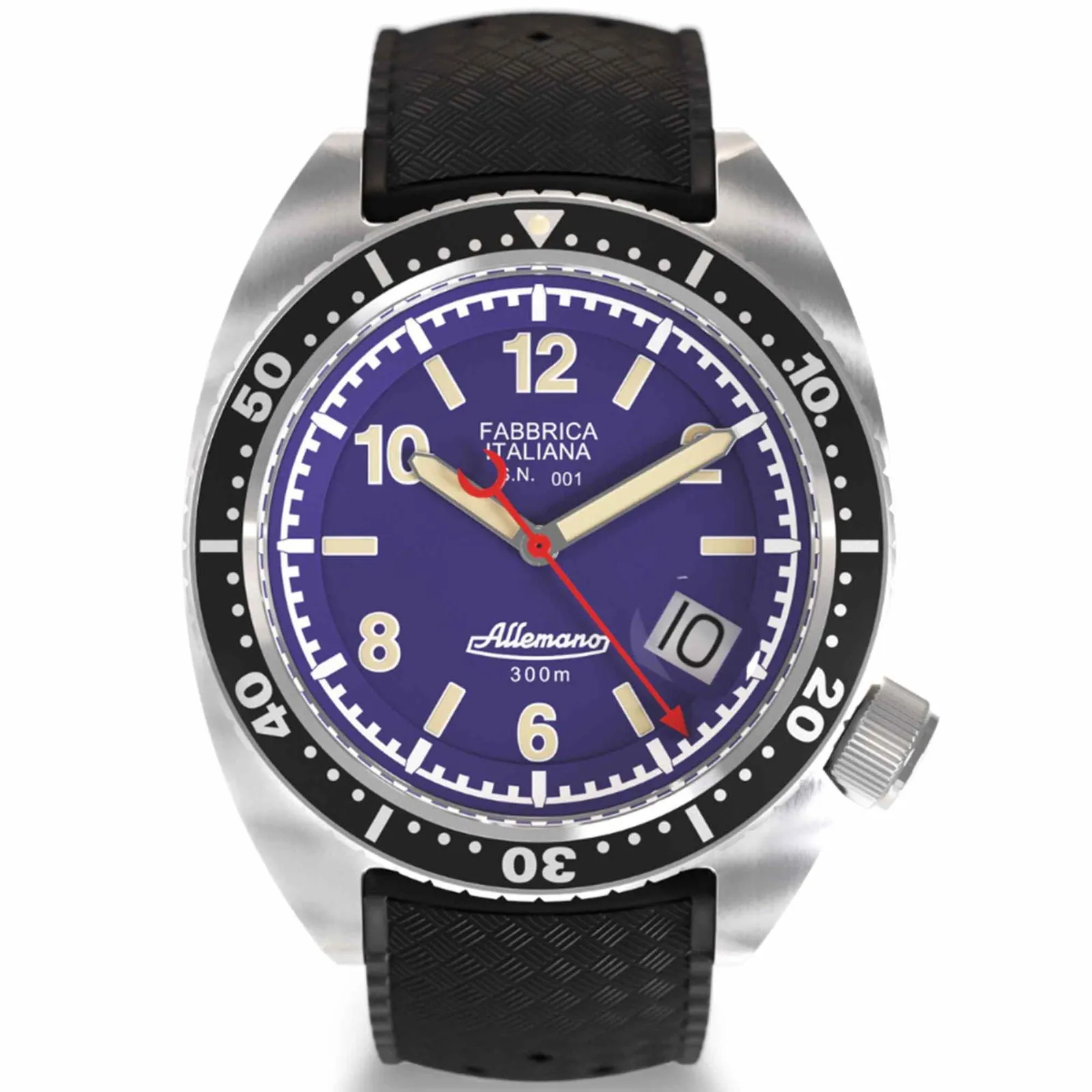 Allemano SH-A-1973-P-V-DP Shark Purple Dive Wristwatch sold by H.S. Johnson