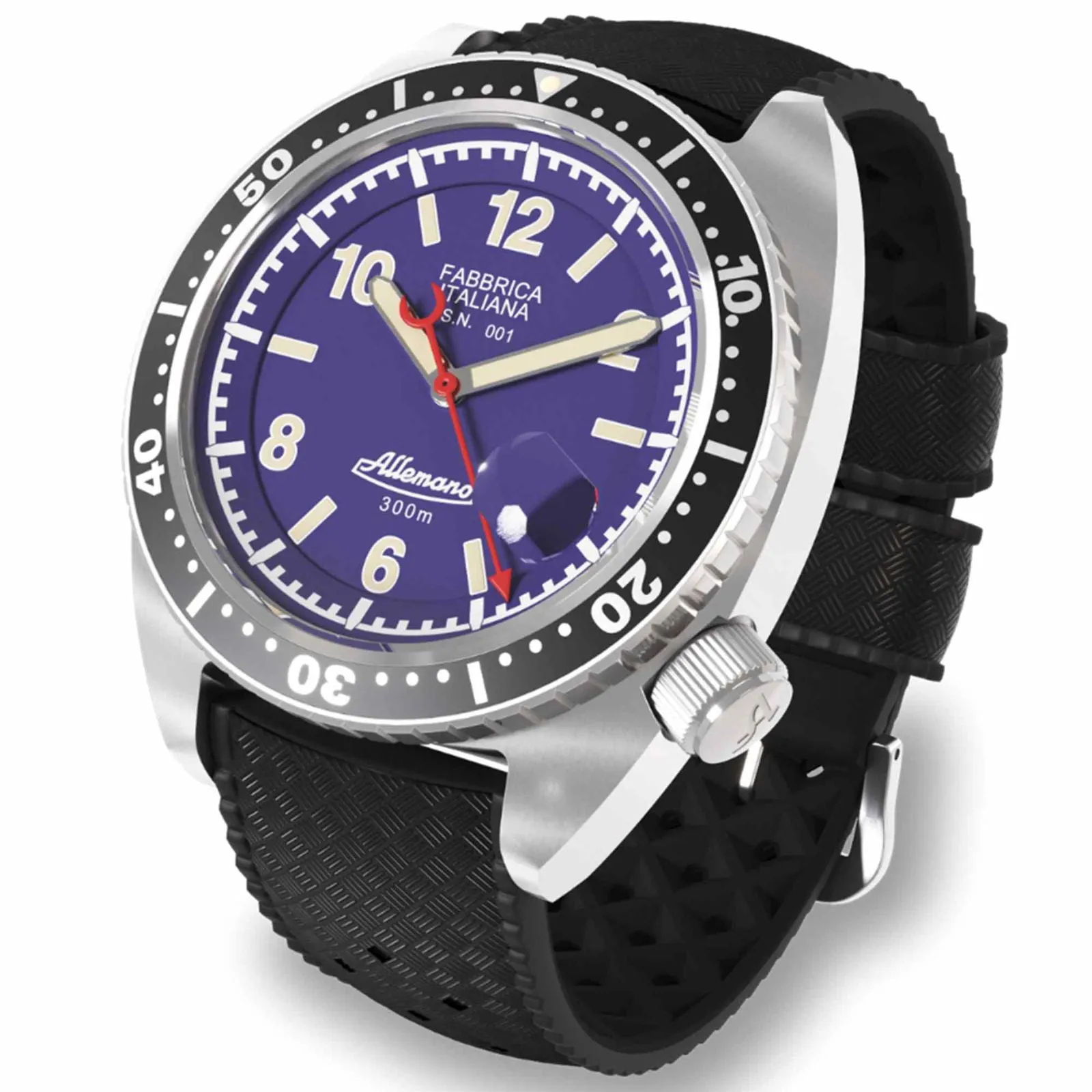 Allemano SH-A-1973-P-V-DP Shark Purple Dive Wristwatch sold by H.S. Johnson product image thumbnail 2
