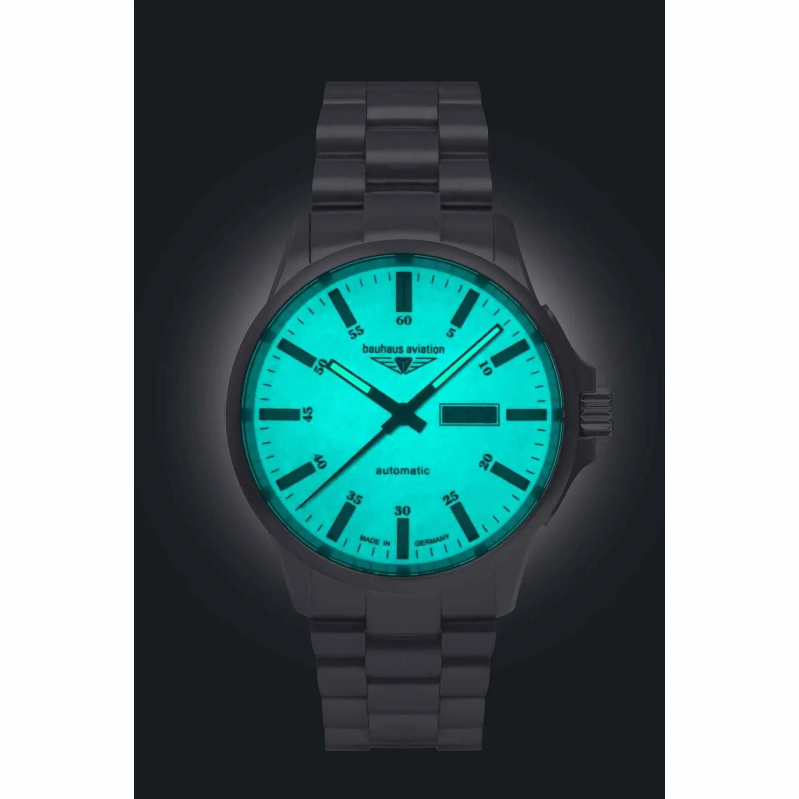 Bauhaus Aviation 2866M5 Men's Day Date Automatic Watch sold by H.S. Johnson product image thumbnail 2