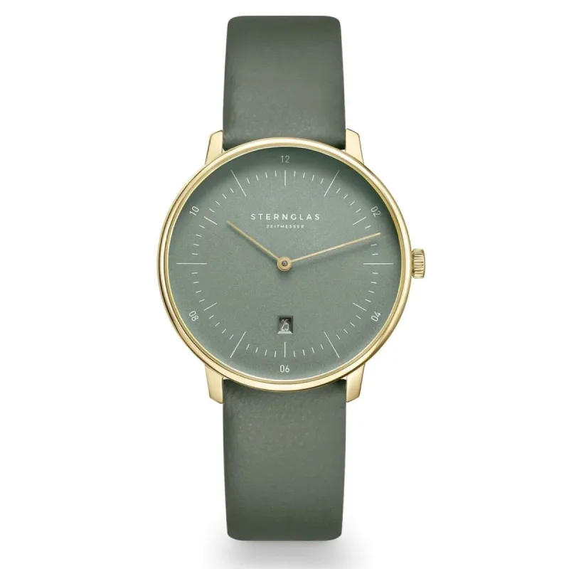 Sternglas S01-NDF18-KL09 Women's Naos XS Edition Flora Sage Watch sold by H.S. Johnson