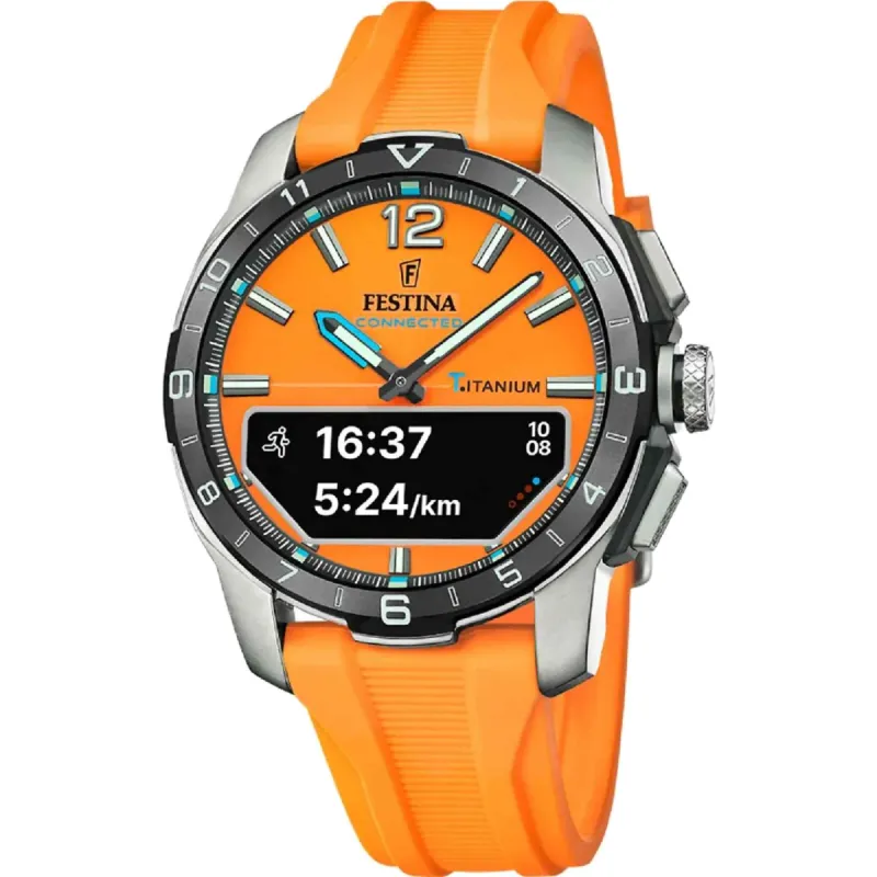 Festina F23000/7 Men's Connected D Orange Watch made by H.S. Johnson