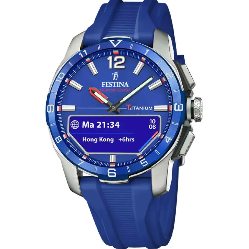 Festina F23000/3 Men's Connected D Blue Watch sold by H.S. Johnson