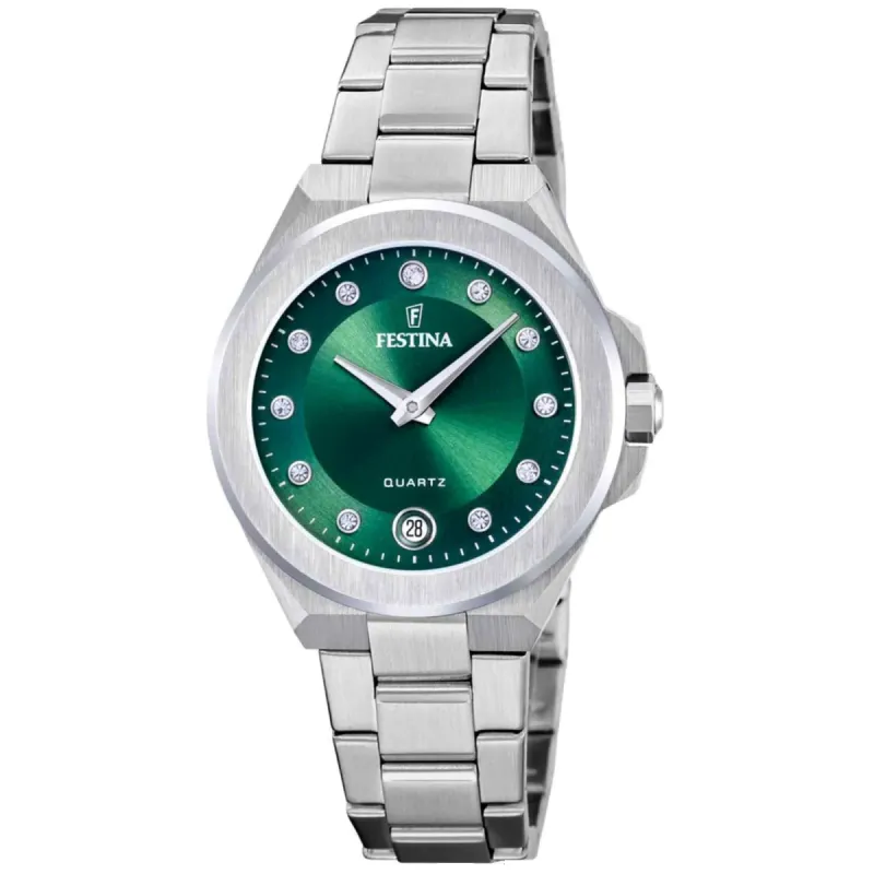 Festina F20700/4 Women's Mademoiselle Green Watch sold by H.S. Johnson