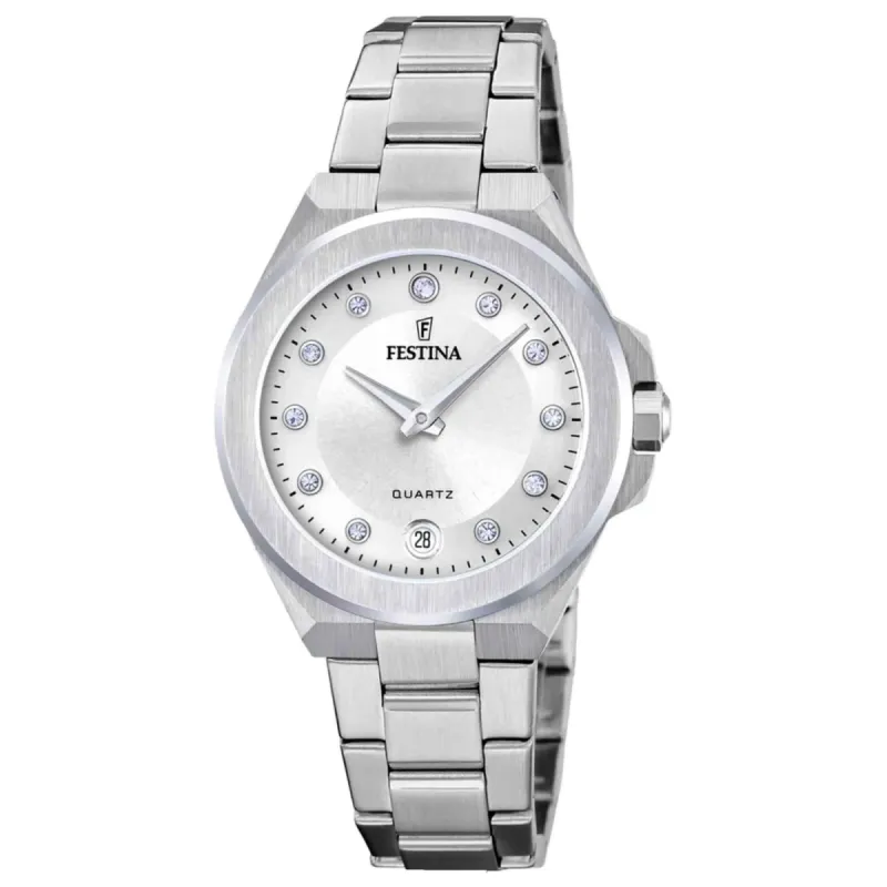 Festina F20700/1 Women's Mademoiselle Silver Watch sold by H.S. Johnson