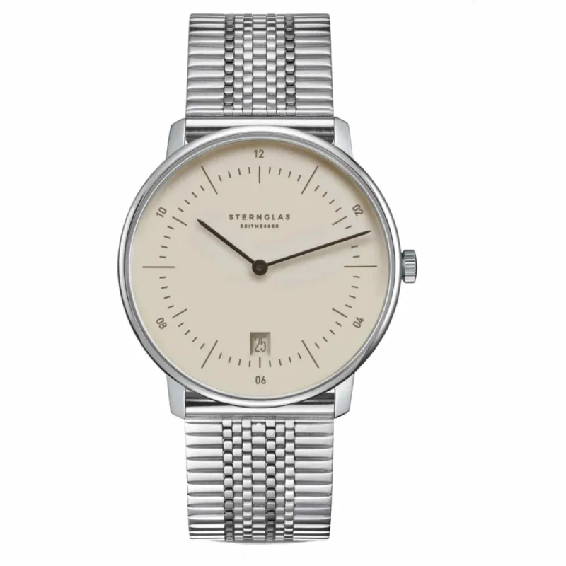 Sternglas S01-NA38-ME08 Naos Superslim Wristwatch sold by H.S. Johnson